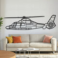 Dauphin AS365N3+ Metal Aircraft Wall Art - NCP0169