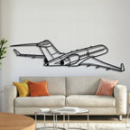 Global 6000 Back Angle Metal Aircraft Wall Art - NCP0381