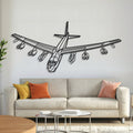 B-52G Stratofortress Angle Metal Aircraft Wall Art - NCP0368