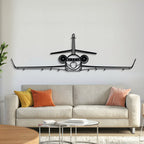 Falcon 2000LXS Front Metal Aircraft Wall Art - NCP0380