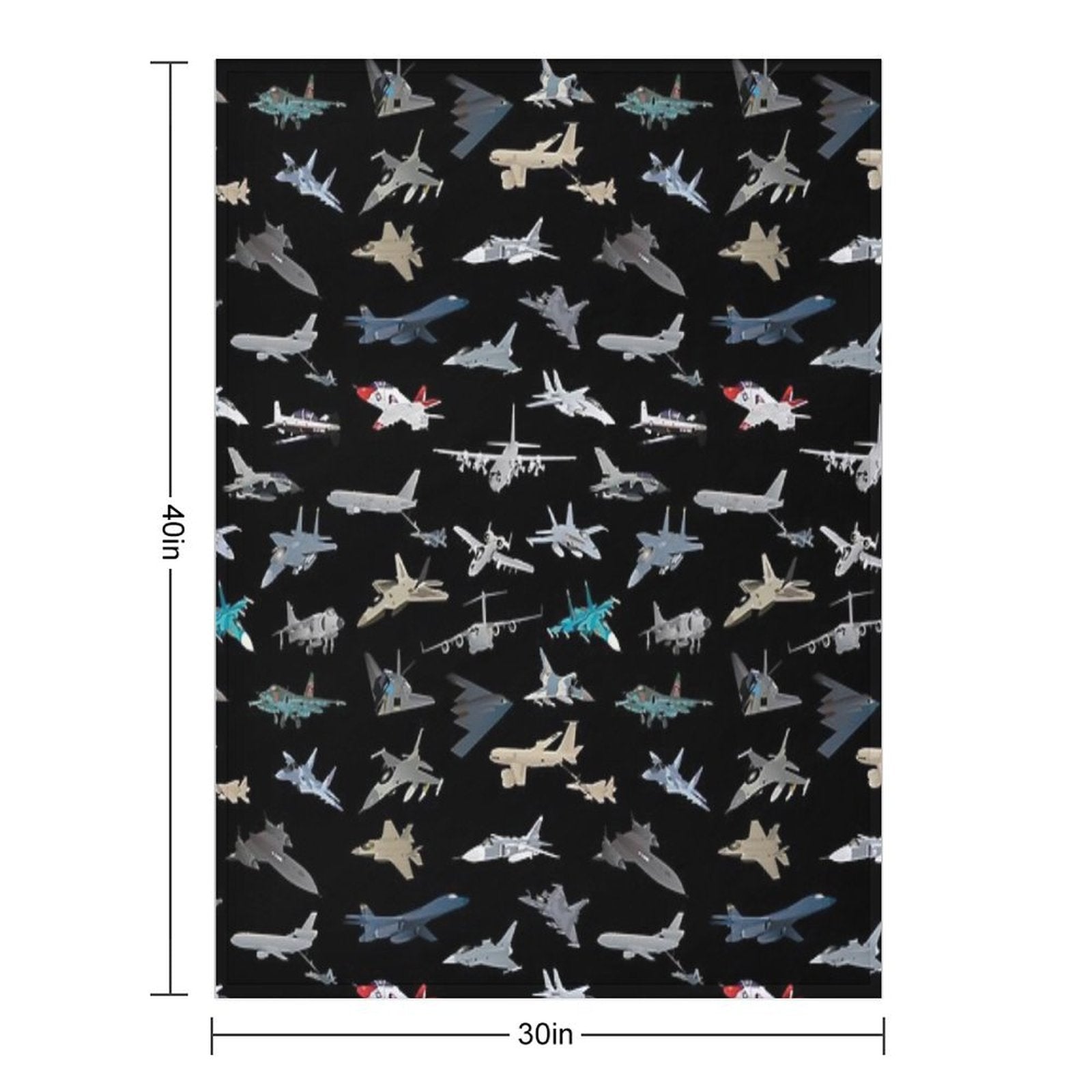 Modern Military Airplanes Throw Blanket