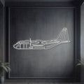 AC-130J Ghostrider Metal Neon Aircraft Wall Art - NCN0011