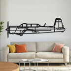 CJ6 Metal Aircraft Wall Art - NCP0539