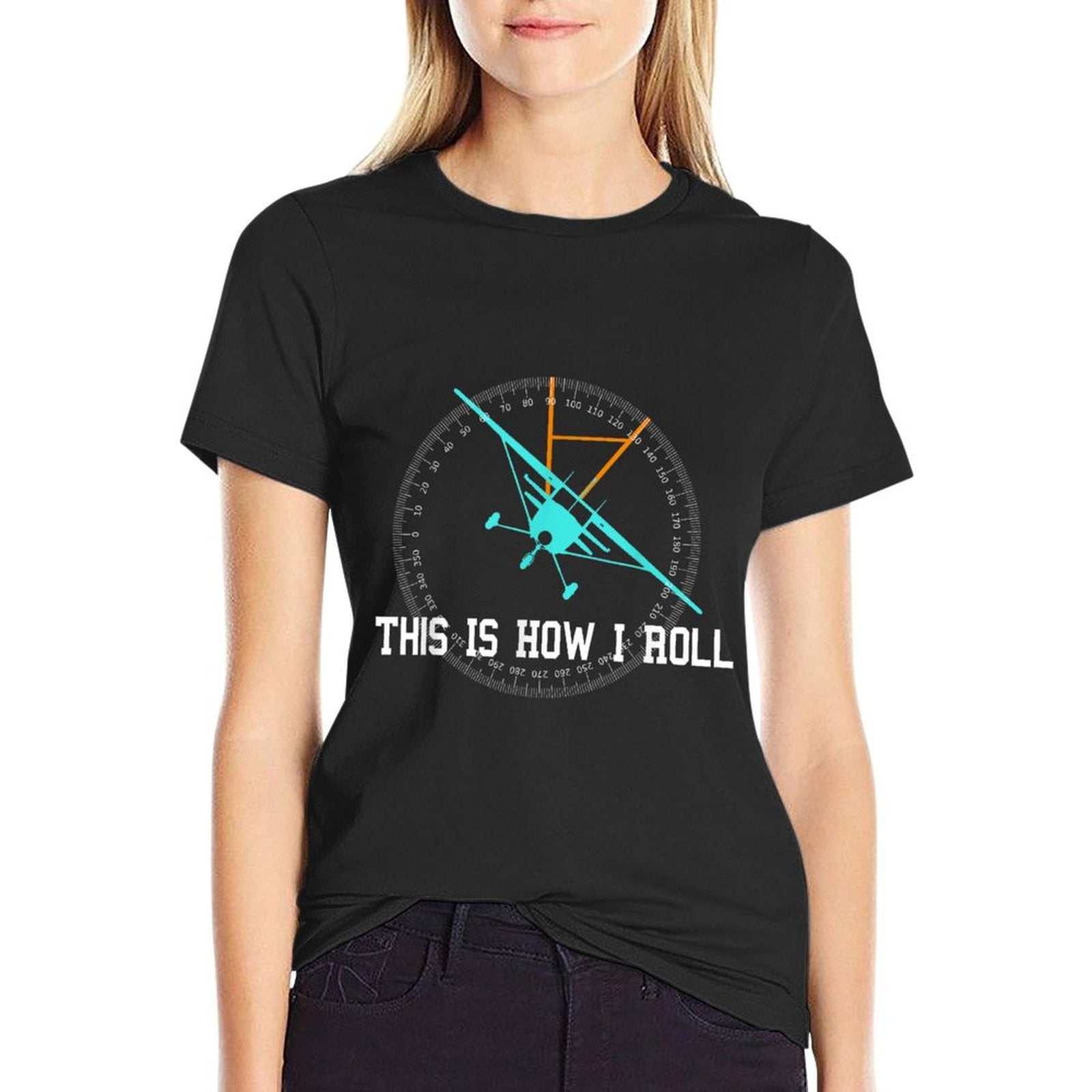 This Is How We Roll Pilot Shirt Funny Airplane Aircrafts T-Shirt