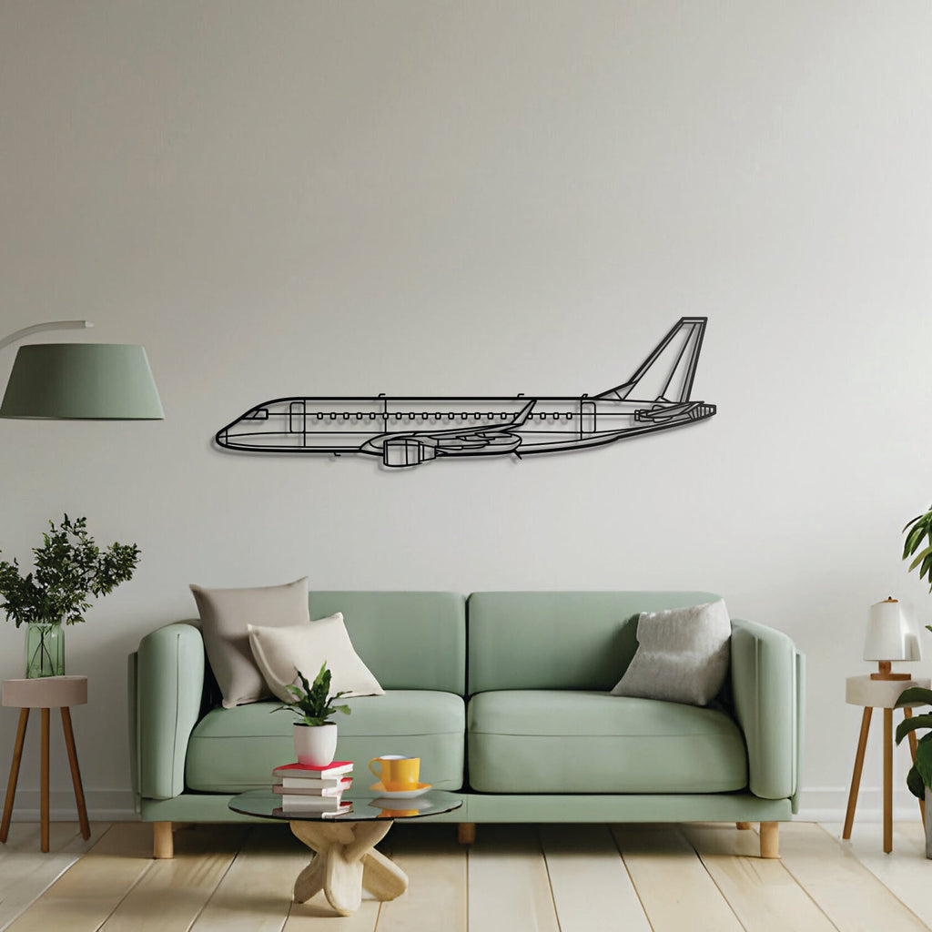E175 Metal Aircraft Wall Art - NCP0061