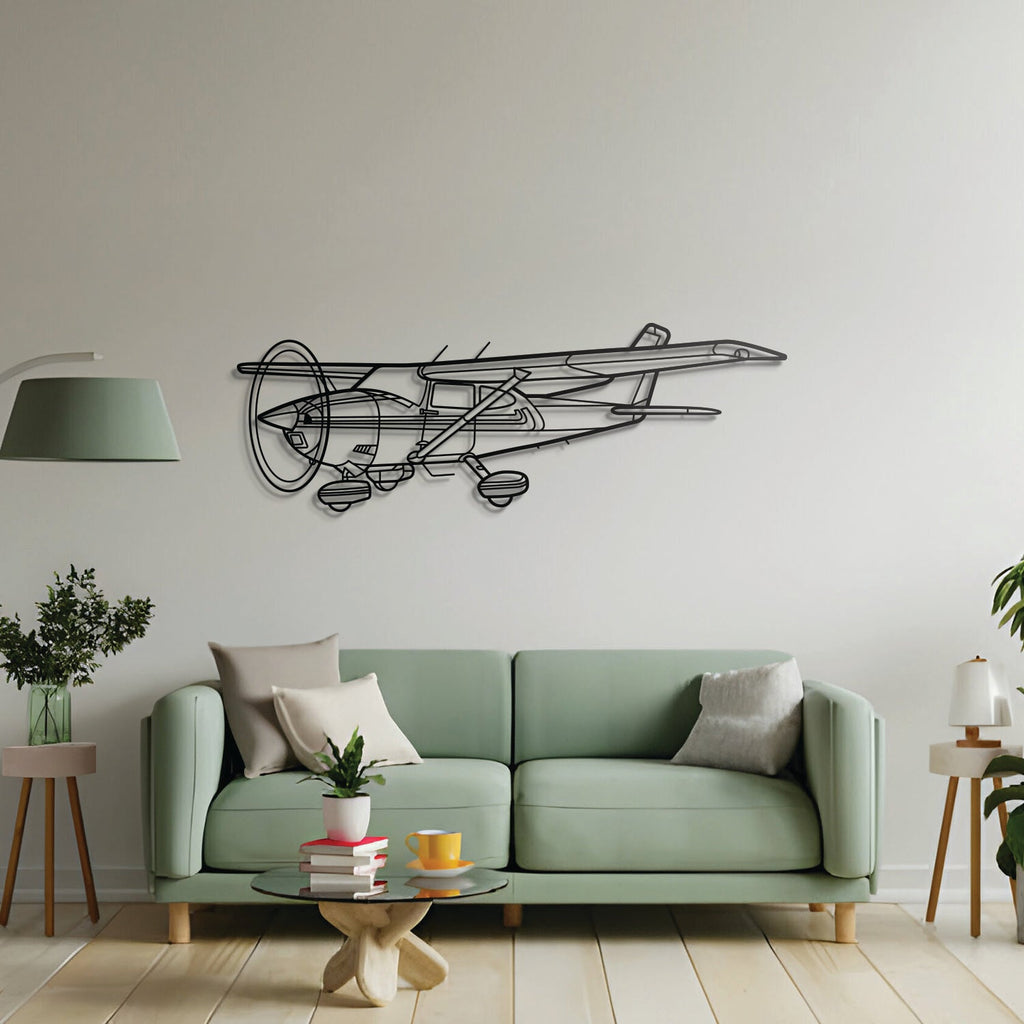 182Q Skylane Angle Metal Aircraft Wall Art - NCP0355