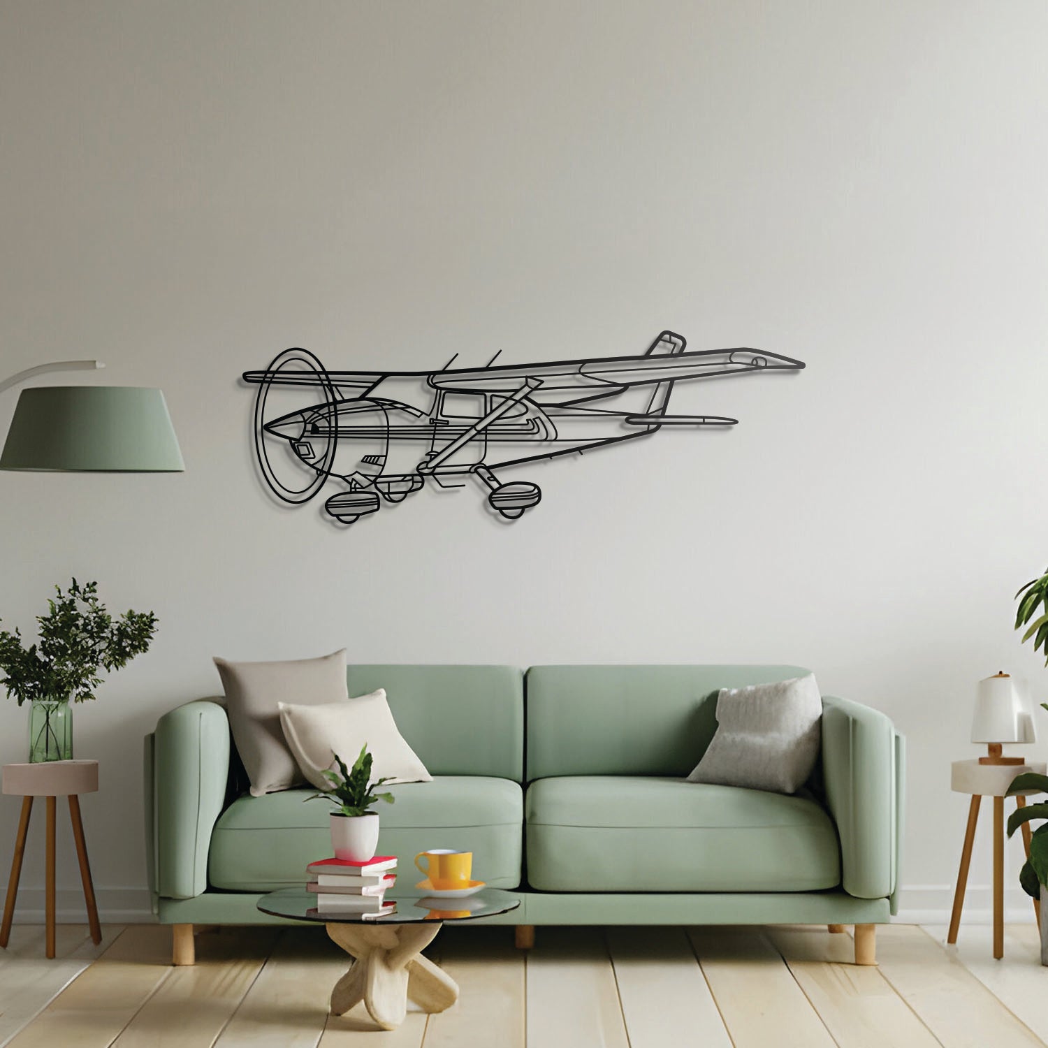 182Q Skylane Angle Metal Aircraft Wall Art - NCP0355