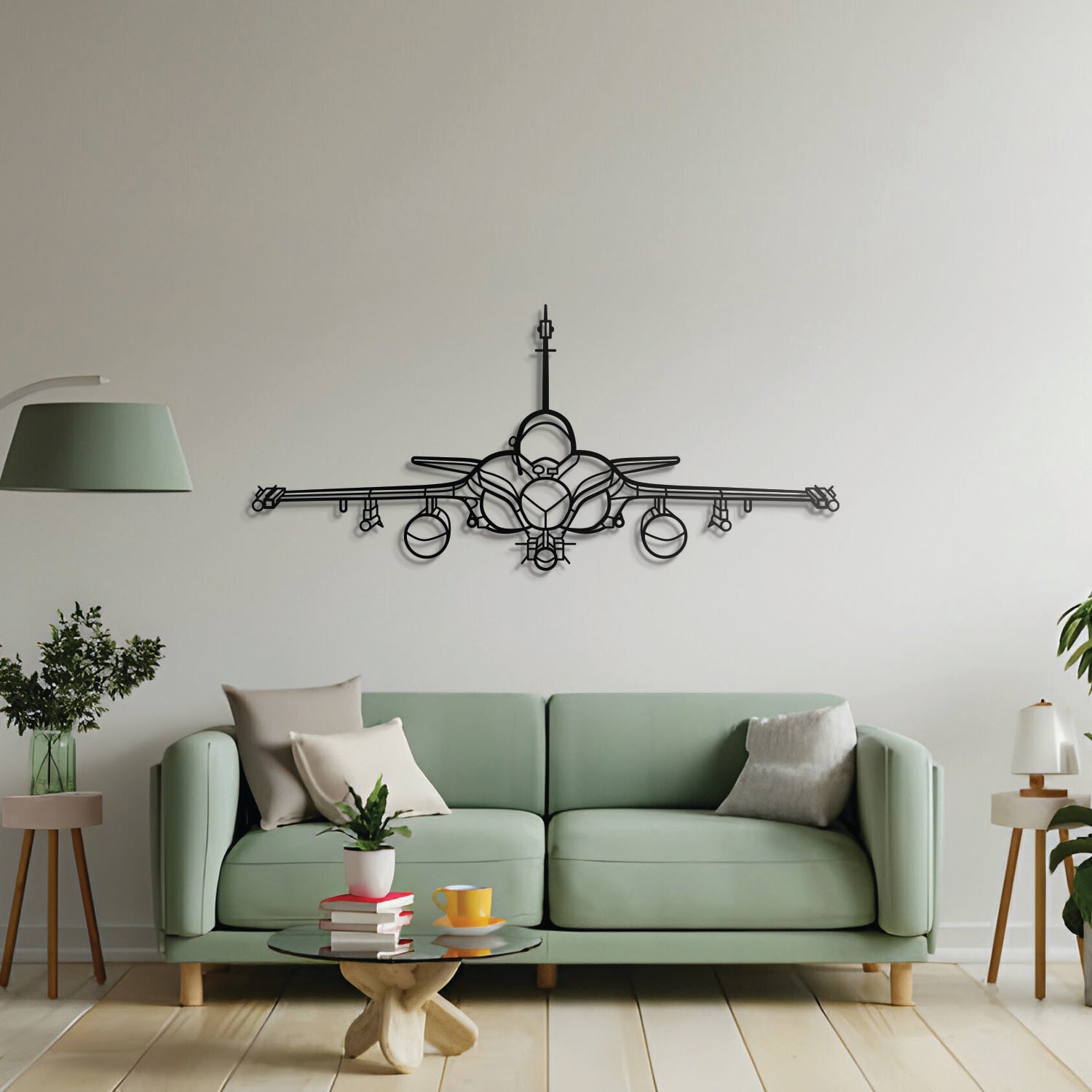Rafale Front Metal Aircraft Wall Art - NCP0245