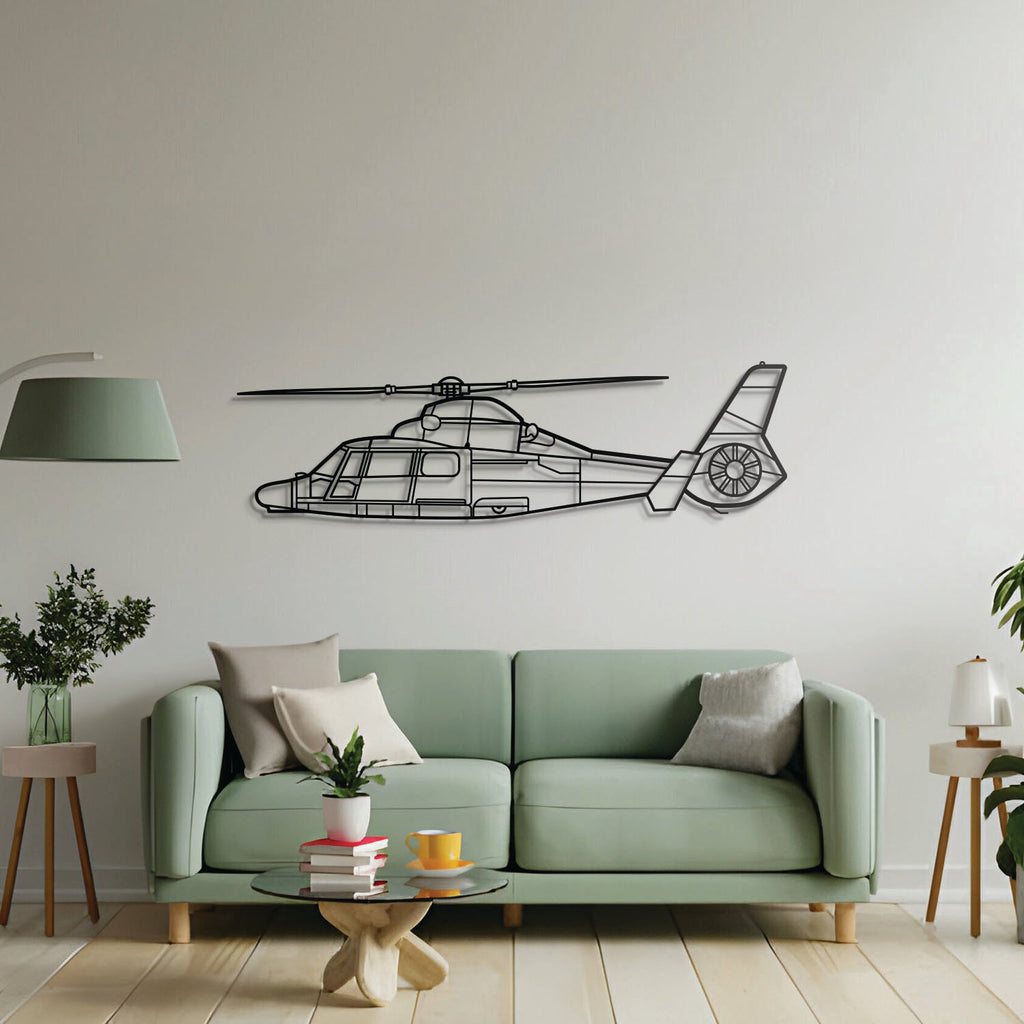 Dauphin AS365N3+ Metal Aircraft Wall Art - NCP0169