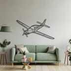 Evolution Angle Metal Aircraft Wall Art - NCP0420