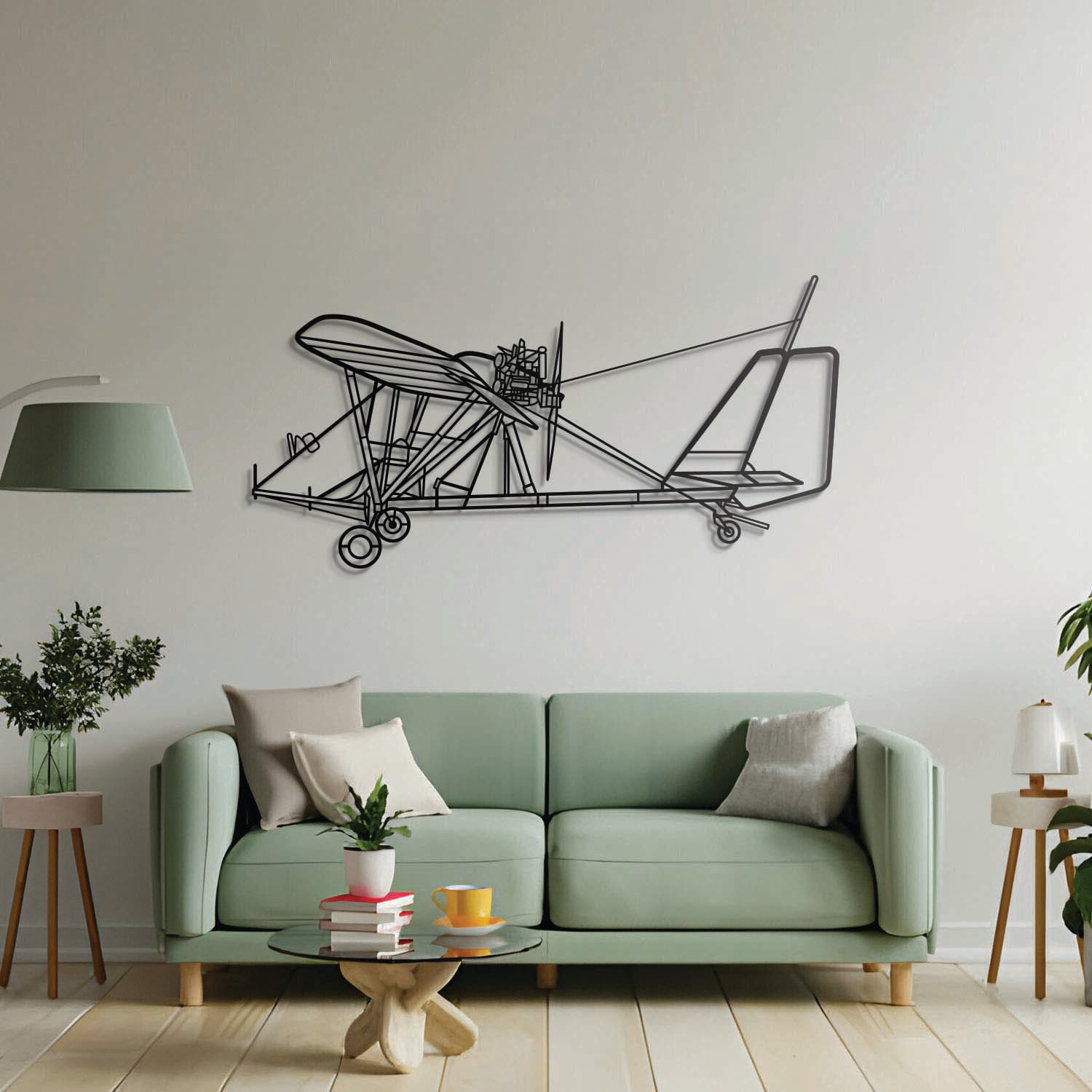 Dragonfly C Metal Aircraft Wall Art - NCP0419