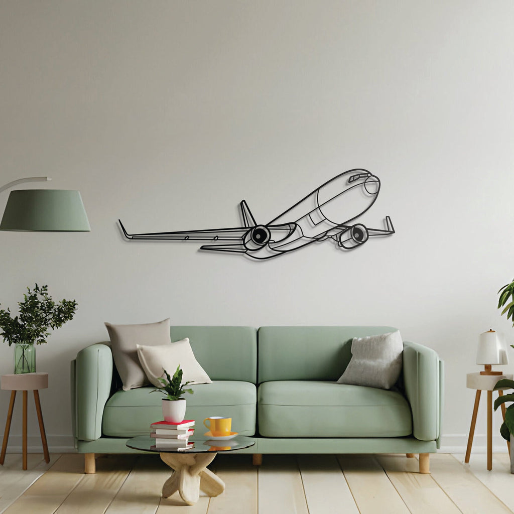 767-300F Angle Metal Aircraft Wall Art - NCP0360