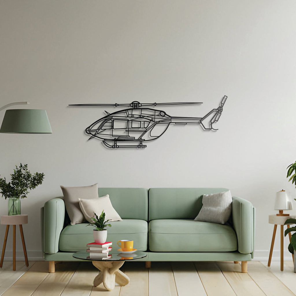 EC-145 Metal Aircraft Wall Art - NCP0220