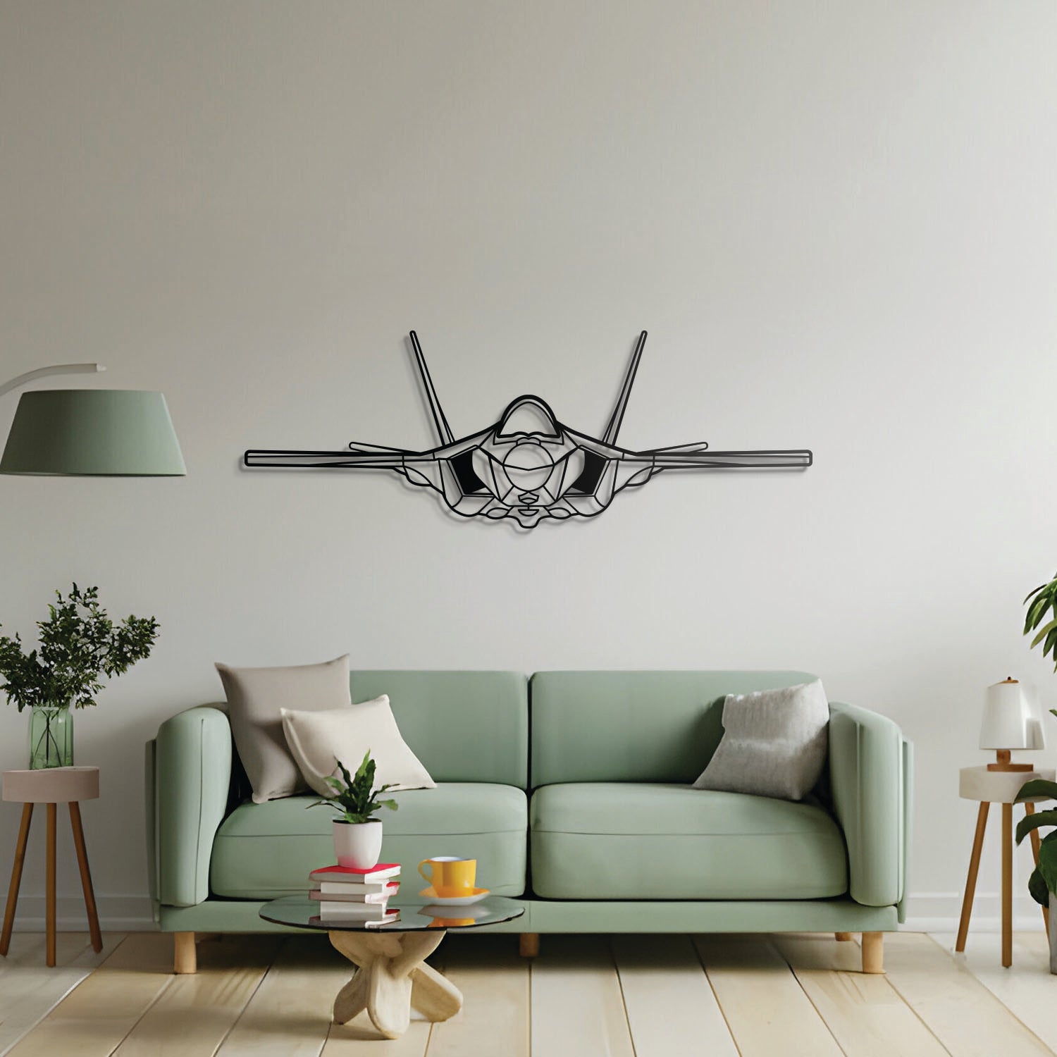 F-35A Lightning II Front Metal Aircraft Wall Art - NCP0223