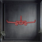 A321 Metal Neon Aircraft Wall Art - NCN0009
