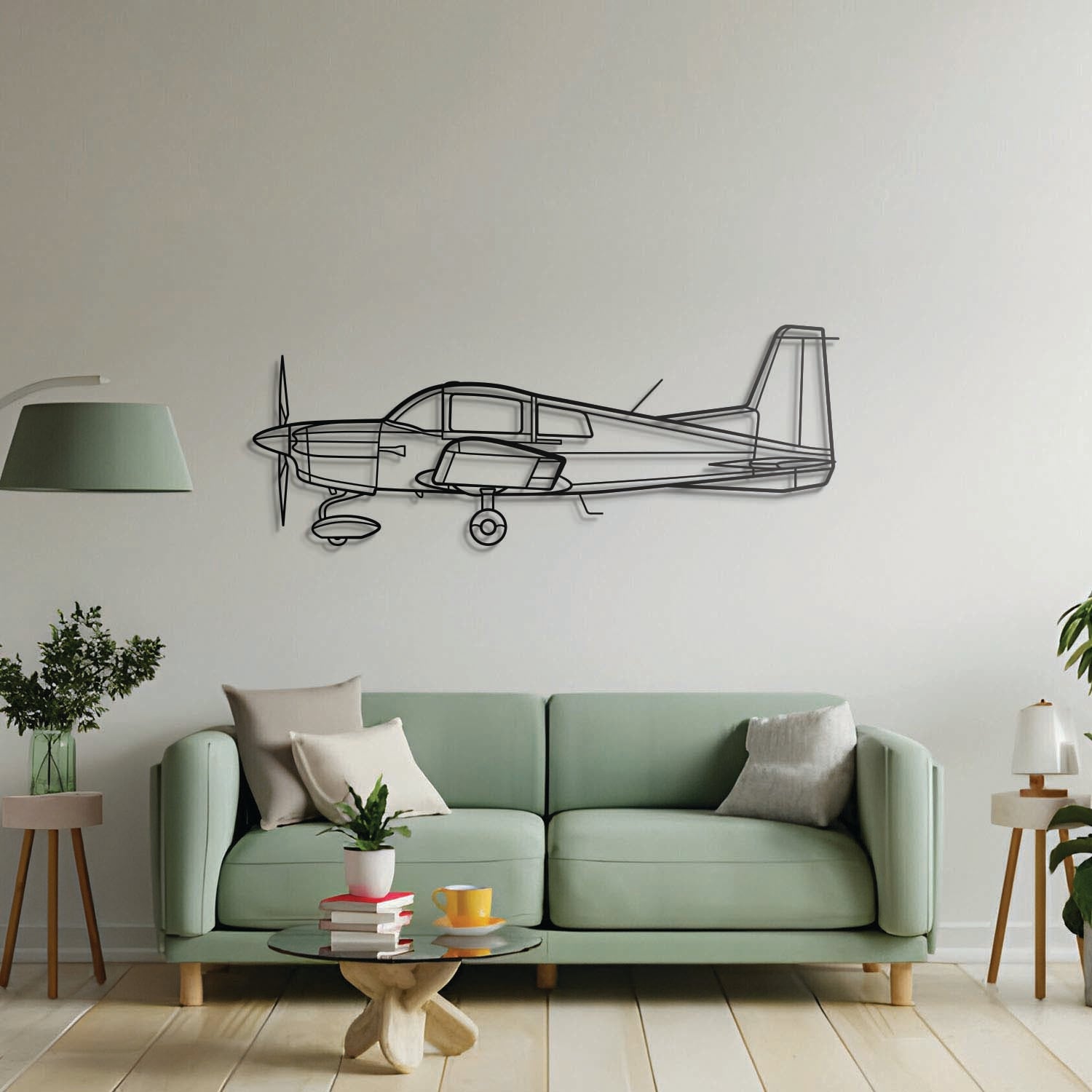 AA-5 Metal Aircraft Wall Art - NCP0409