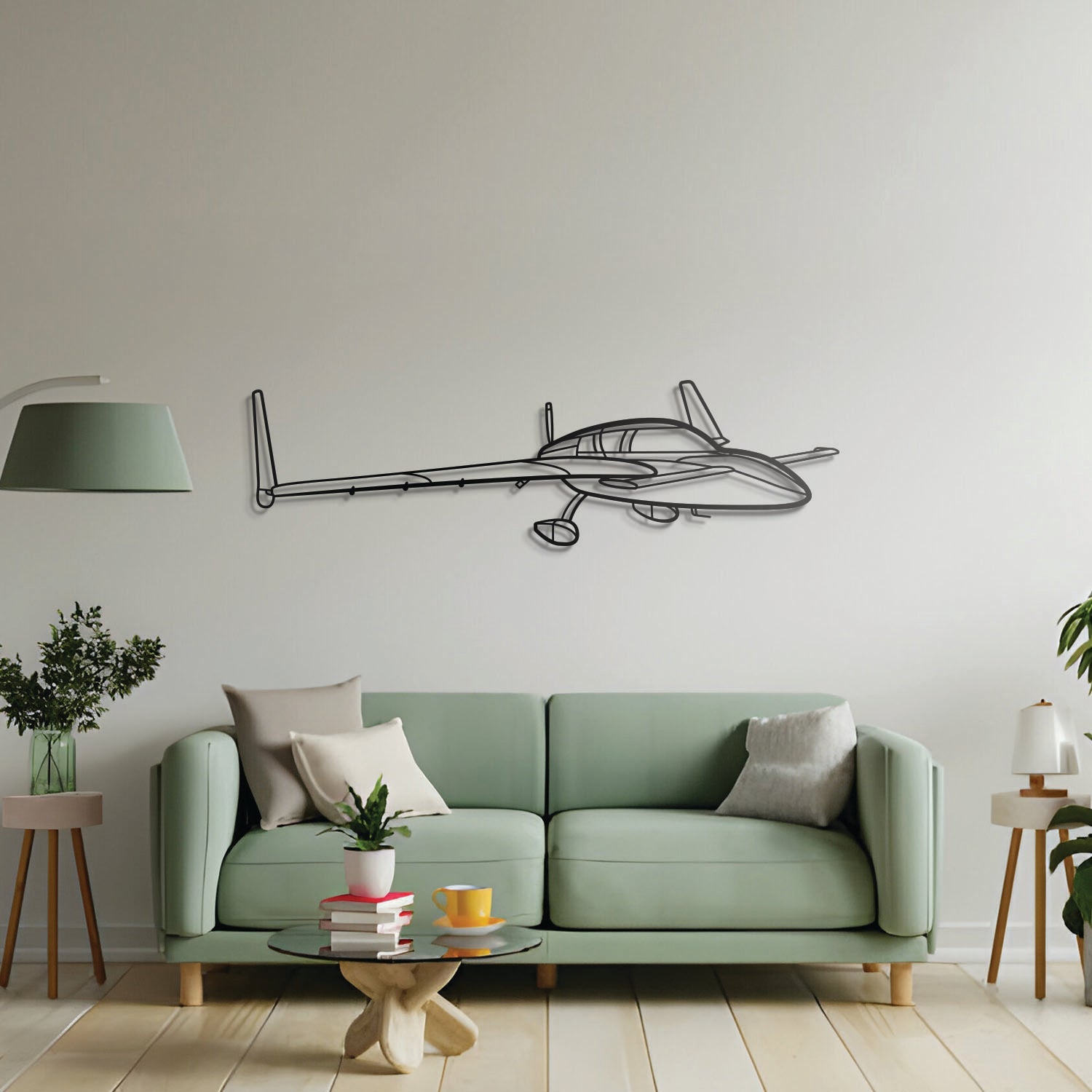 Cozy MK IV Angle Metal Aircraft Wall Art - NCP0270