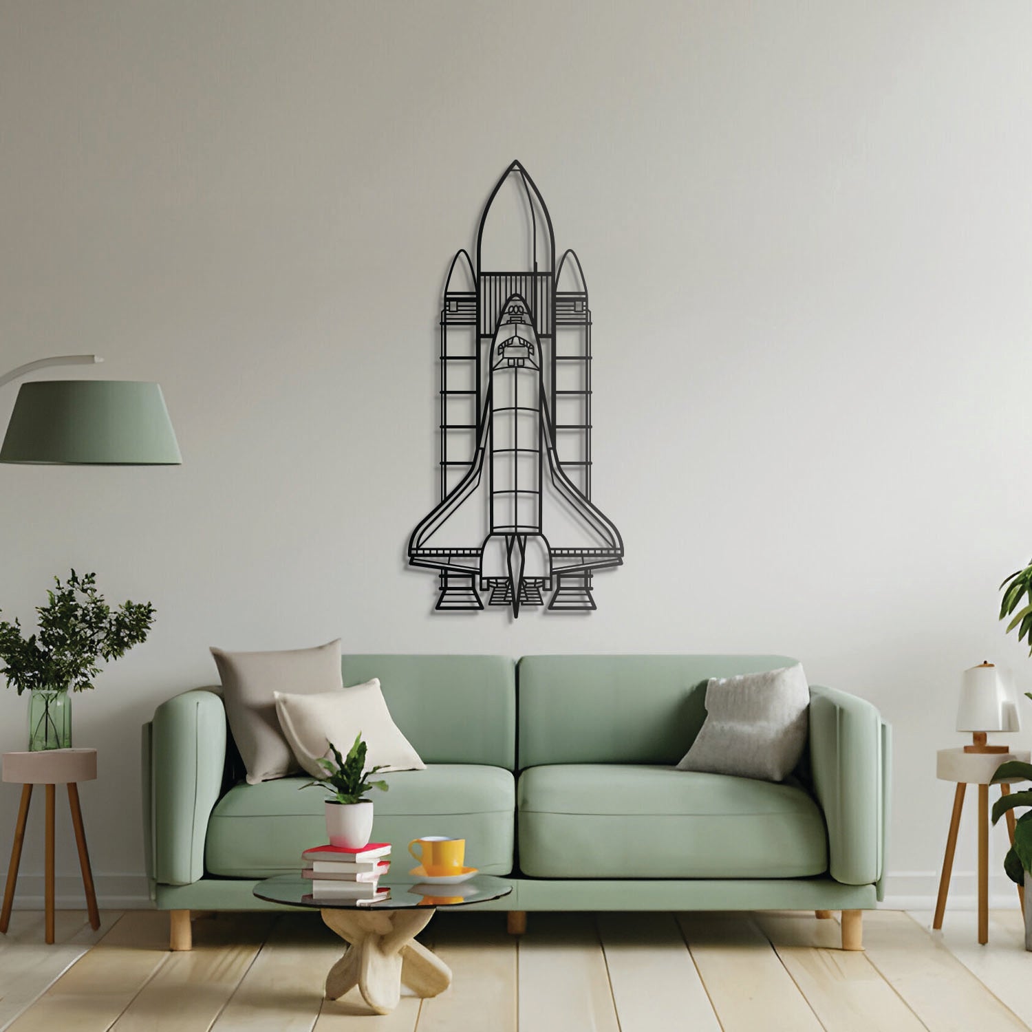 Space System Metal Aircraft Wall Art - NCP0128