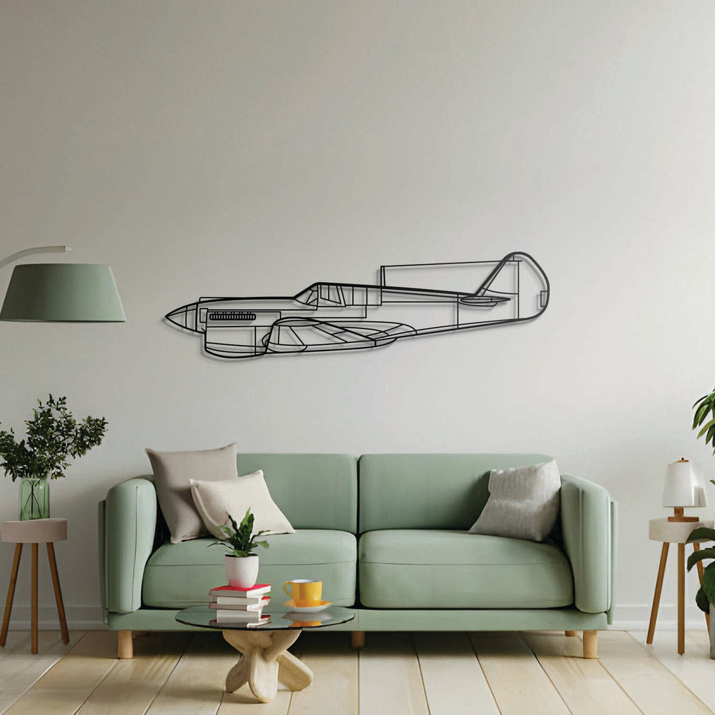 P-40 Warhawk Metal Aircraft Wall Art - NCP0486
