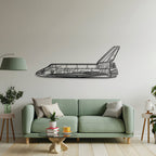 Space Shuttle Metal Aircraft Wall Art - NCP0127