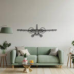 DHC-6 Twin Otter Metal Aircraft Wall Art - NCP0060