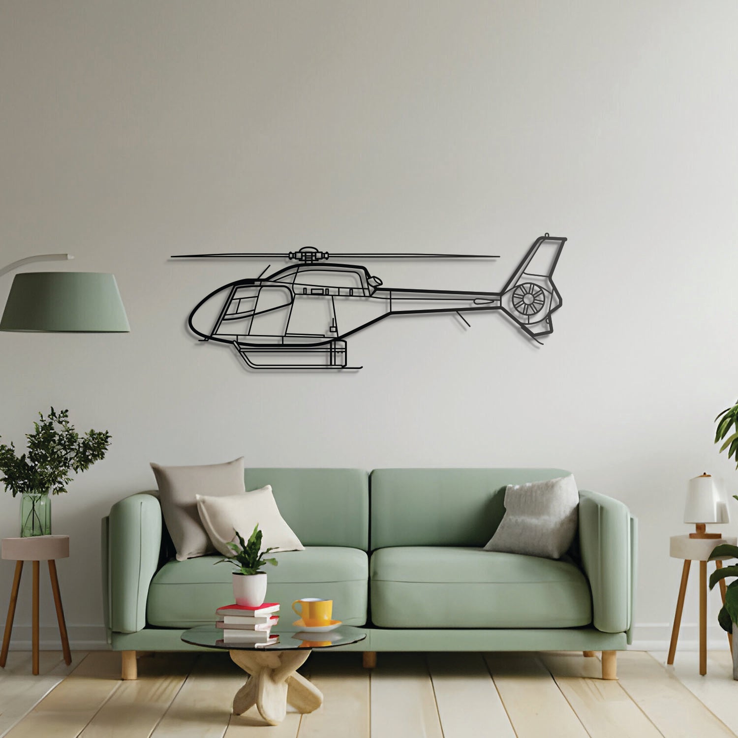 EC120 Metal Aircraft Wall Art - NCP0064