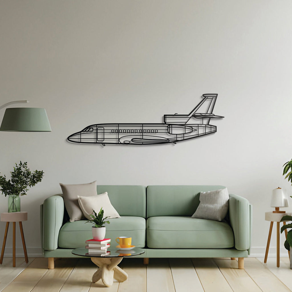 Falcon 900EX Metal Aircraft Wall Art - NCP0087