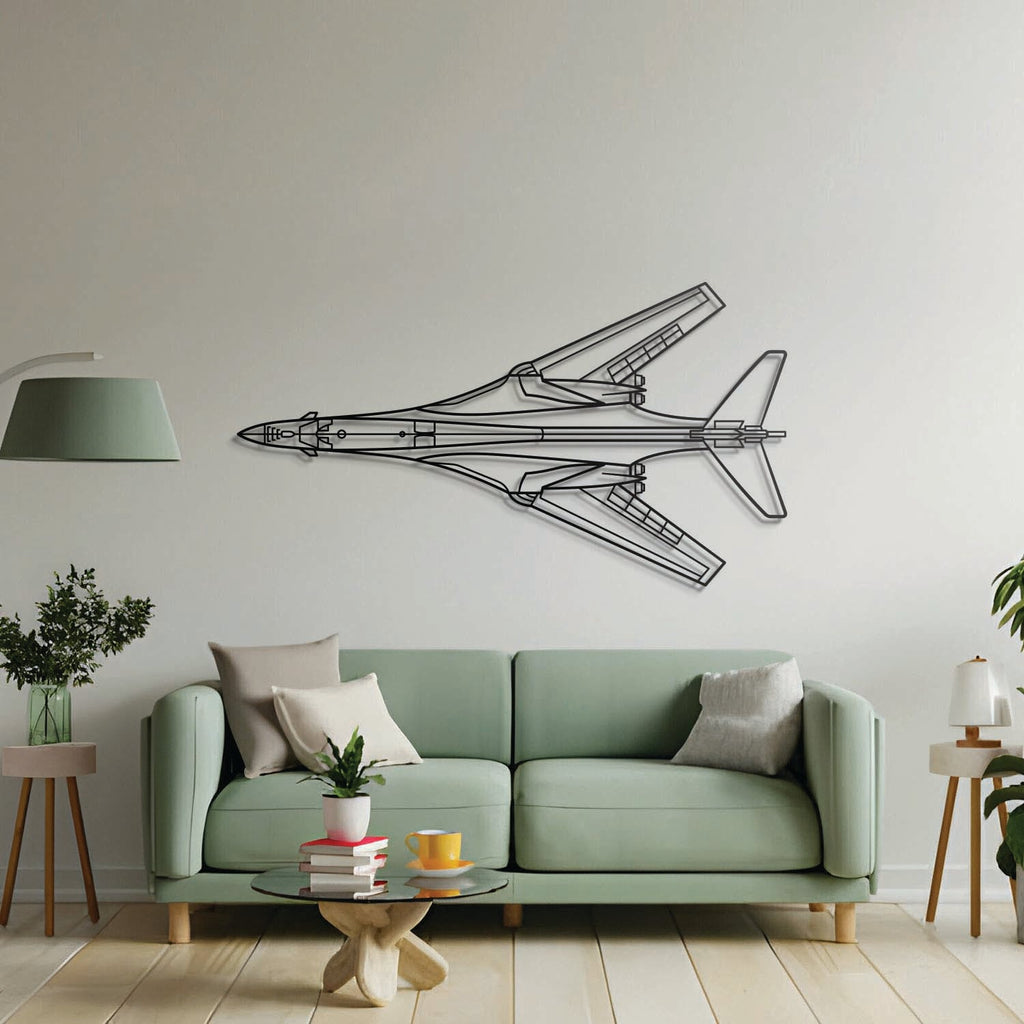 B-1B Lancer Top Metal Aircraft Wall Art - NCP0464