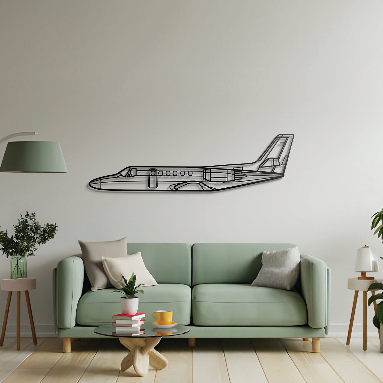Citation II Metal Aircraft Wall Art - NCP0048