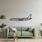 737 Metal Aircraft Wall Art - NCP0006