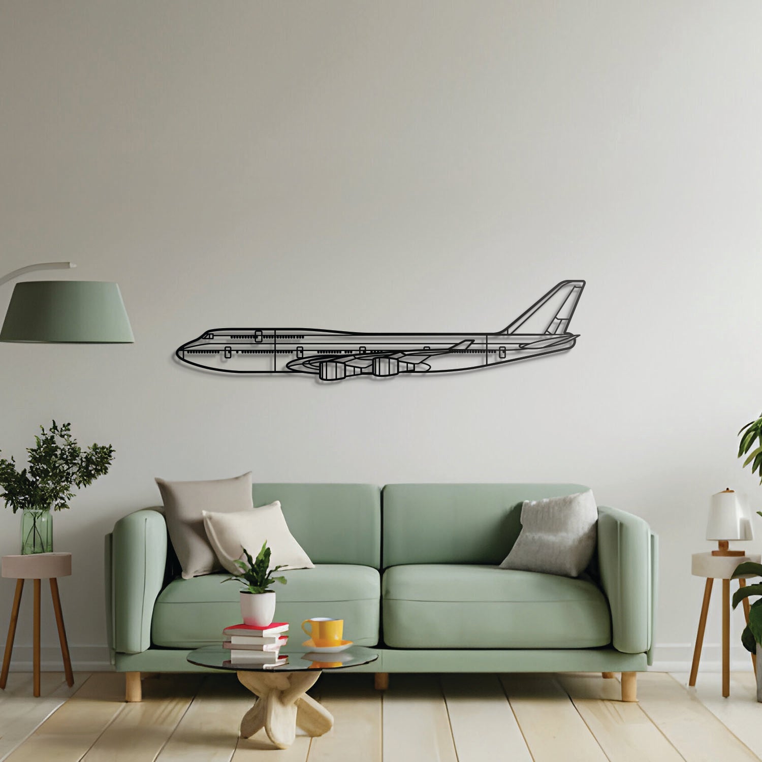 747-800 Metal Aircraft Wall Art - NCP0010