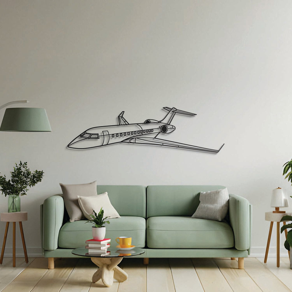 Global Express XRS Angle Metal Aircraft Wall Art - NCP0479
