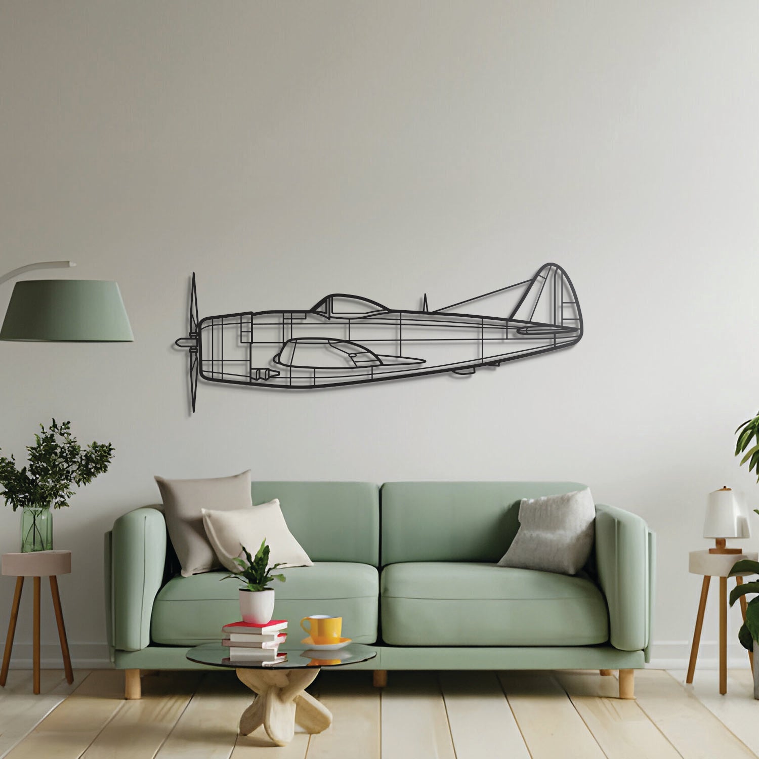 P-47D Metal Aircraft Wall Art - NCP0110