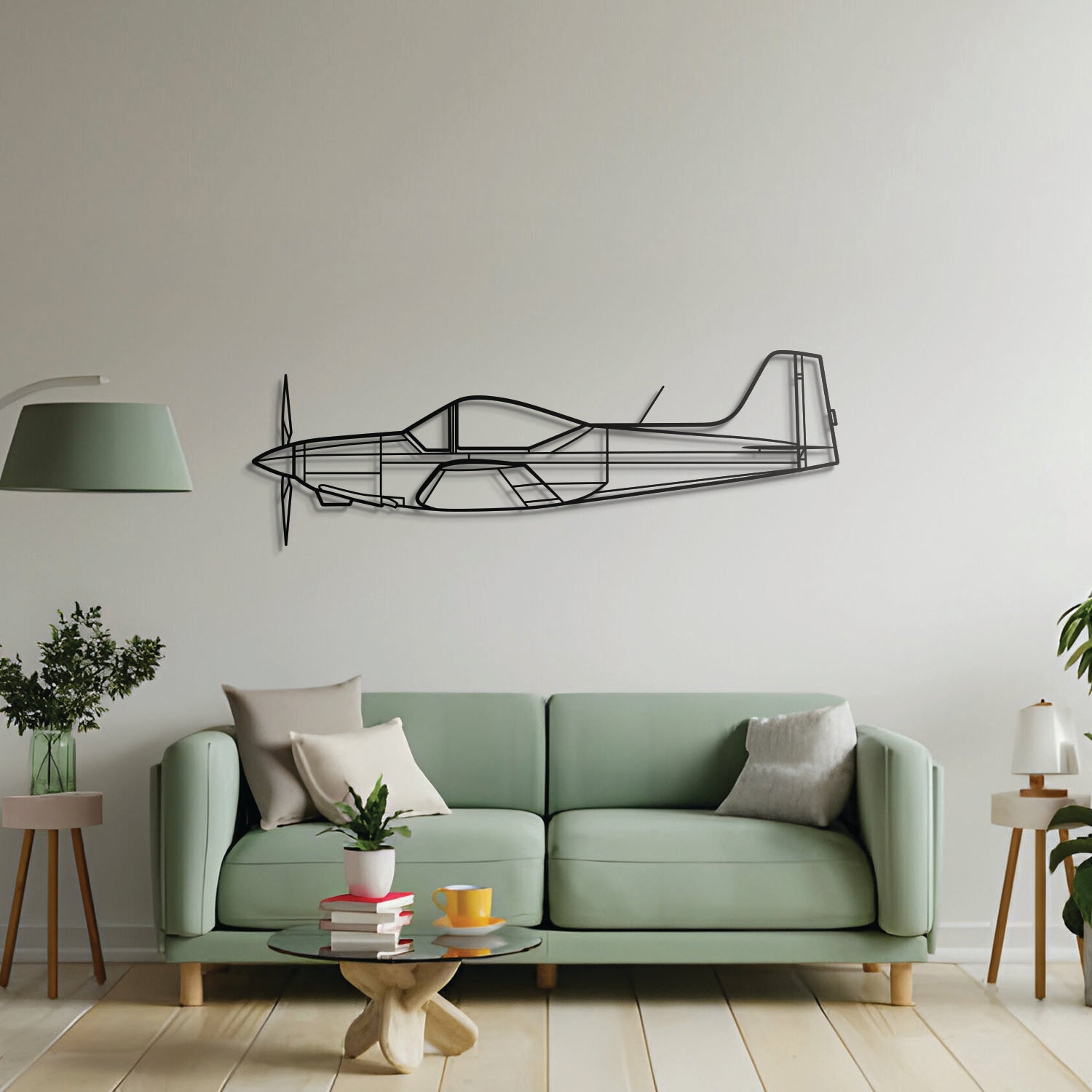 Falco F8L Metal Aircraft Wall Art - NCP0328