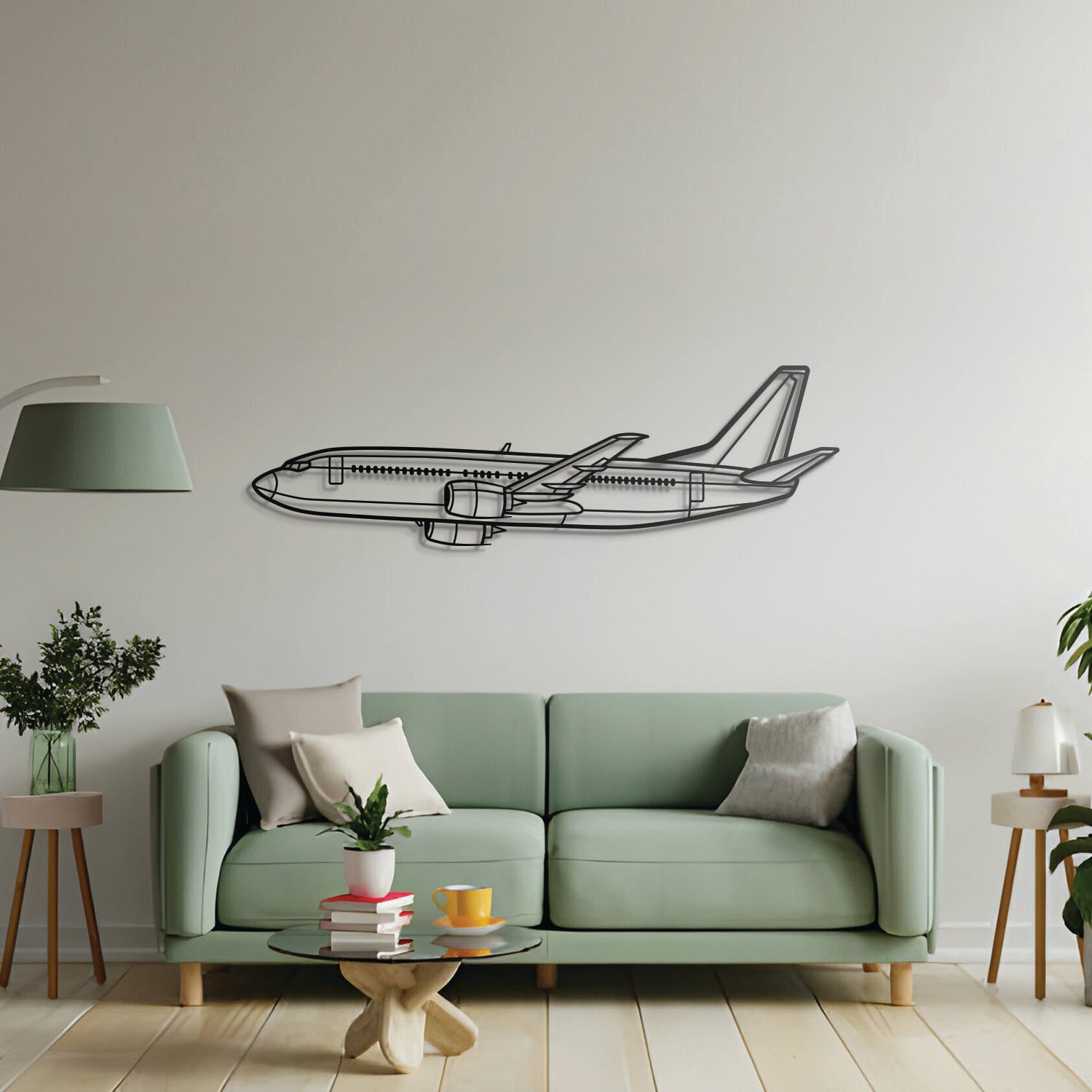 B737-300 Metal Aircraft Wall Art - NCP0215