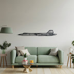 SR71 Blackbird Metal Aircraft Wall Art - NCP0134
