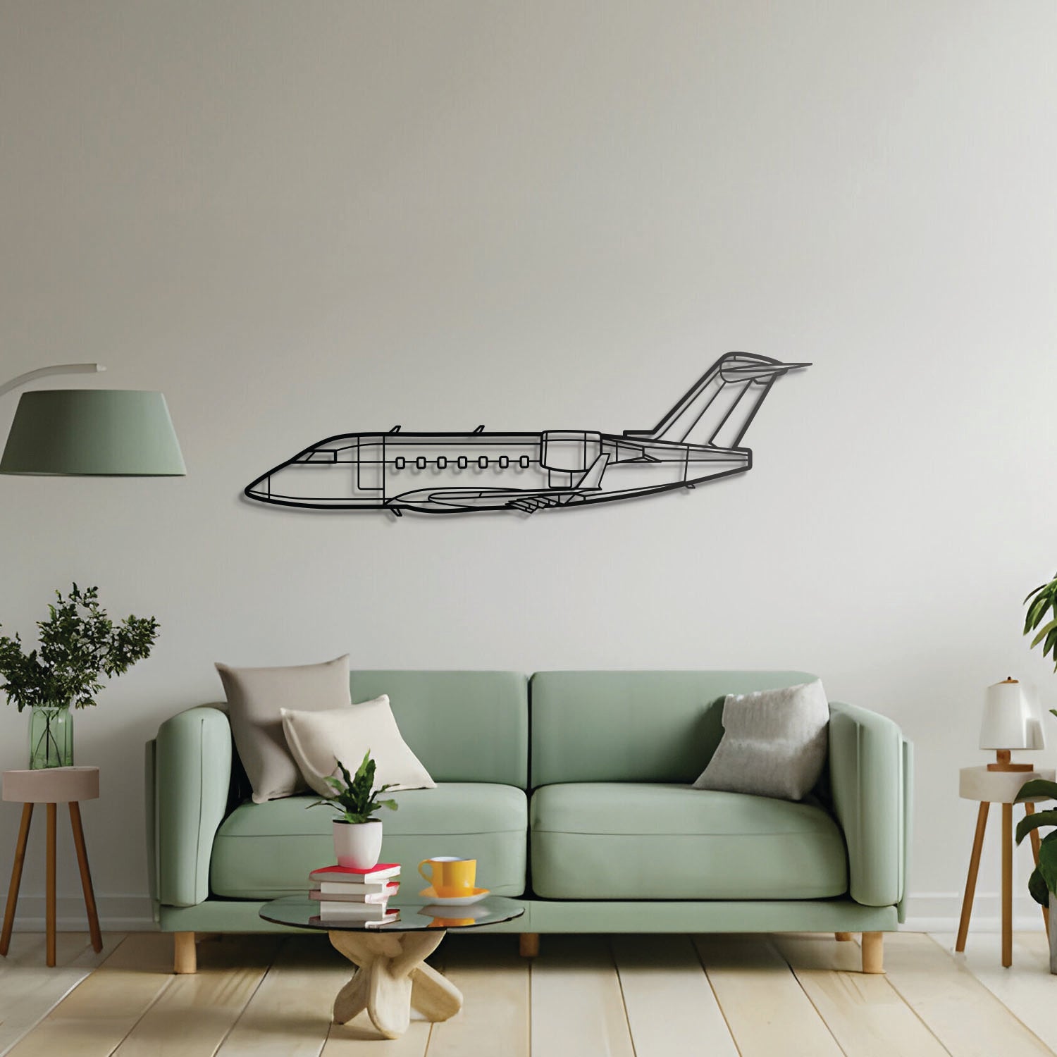 Challanger 604 Metal Aircraft Wall Art - NCP0266