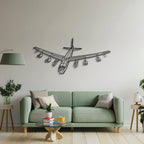 B-52G Stratofortress Angle Metal Aircraft Wall Art - NCP0368