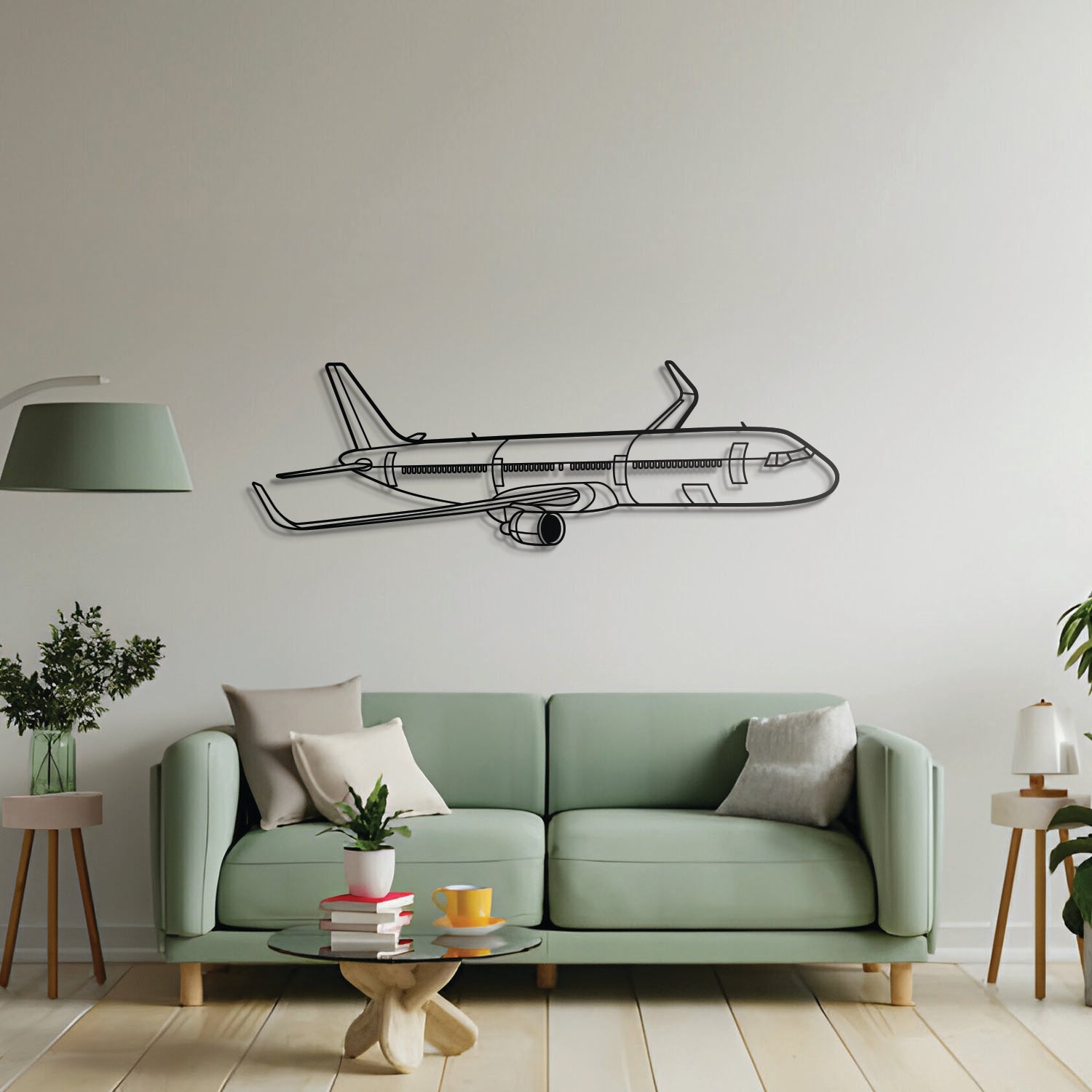 A321 Neo Angle Metal Aircraft Wall Art - NCP0364