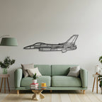 F-16C Block 50 Metal Aircraft Wall Art - NCP0177