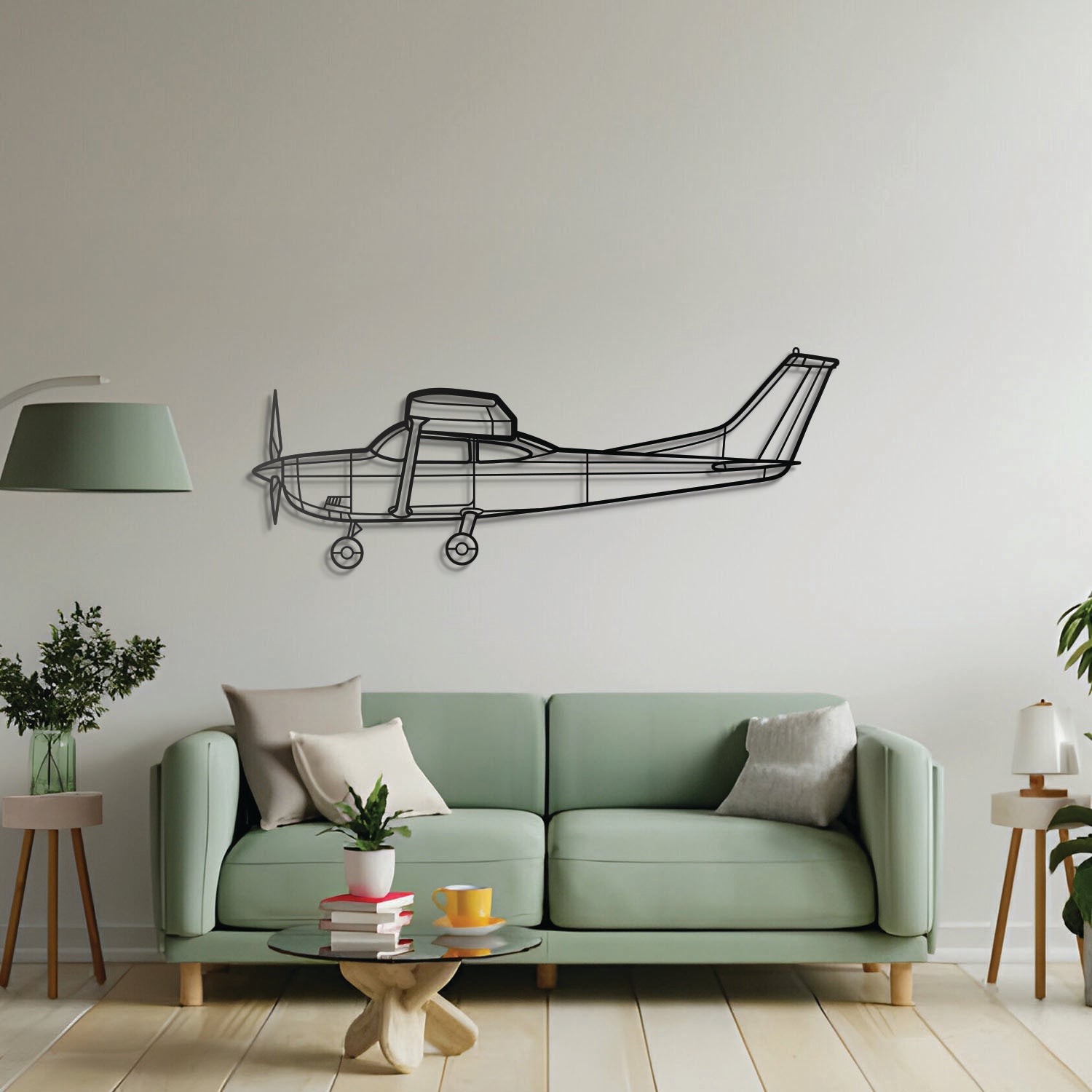 182H Skylane Metal Aircraft Wall Art - NCP0154