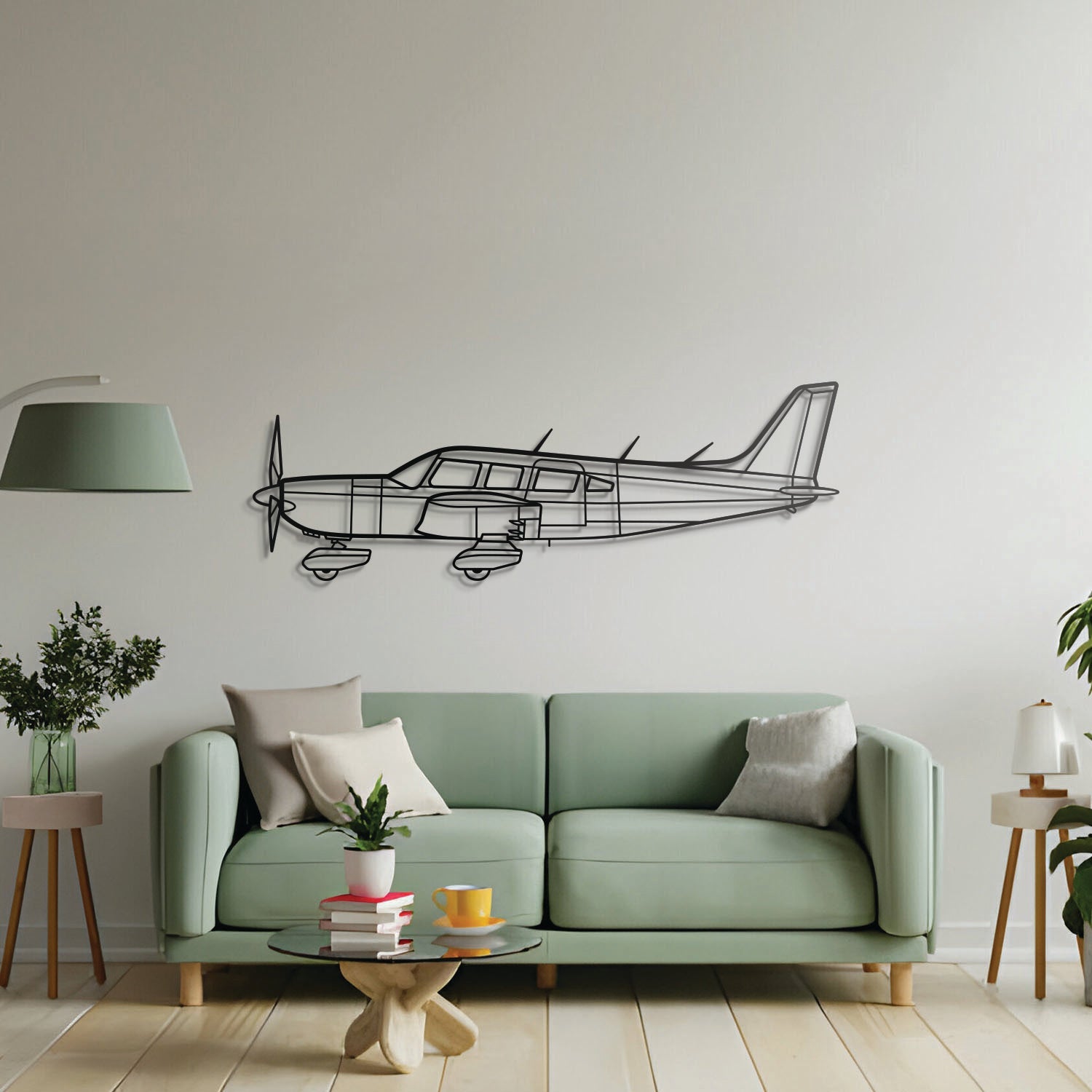 Saratoga PA-32 Metal Aircraft Wall Art - NCP0195