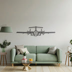 P.180 Avanti Front Metal Aircraft Wall Art - NCP0435