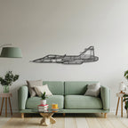 JAS 39 Gripern Metal Aircraft Wall Art - NCP0098