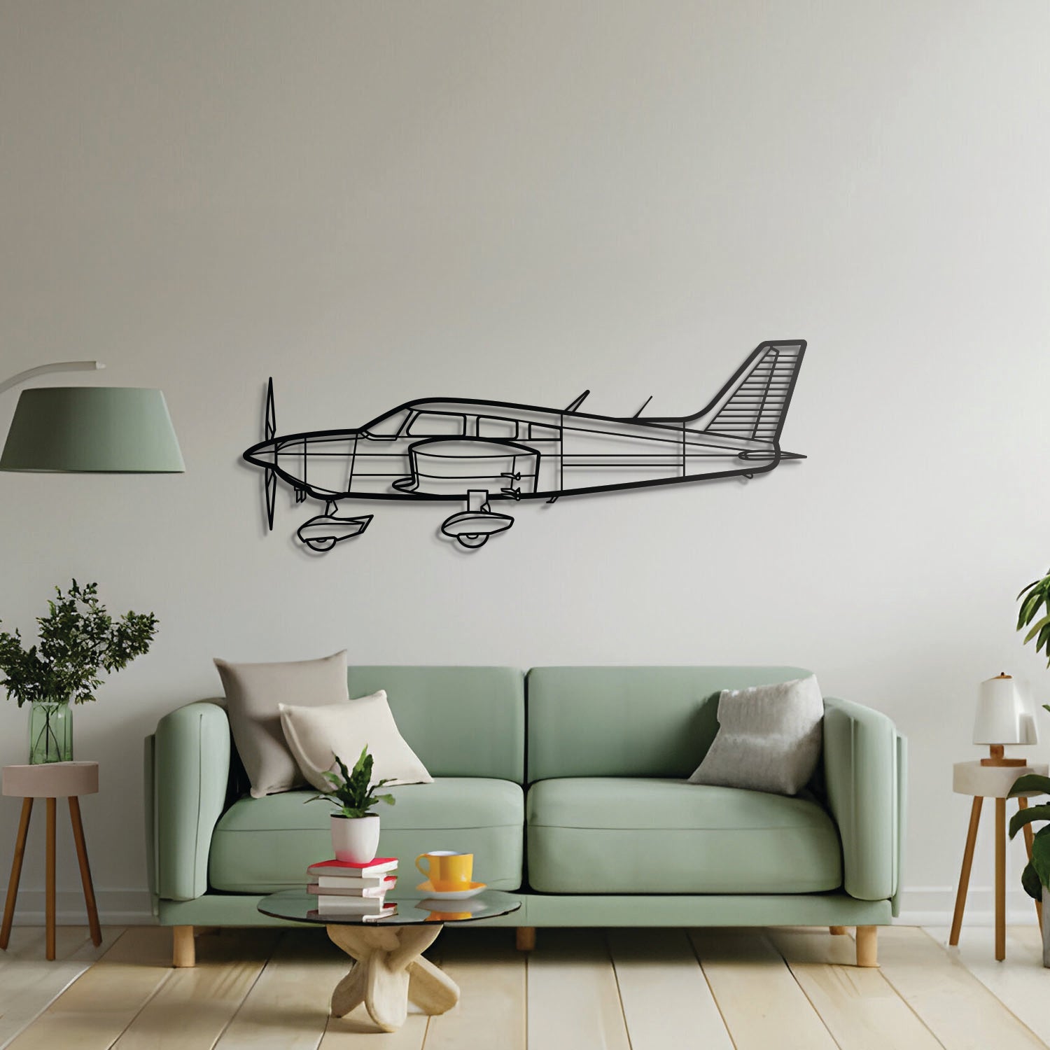 PA-28-180 Cherokee Metal Aircraft Wall Art - NCP0115
