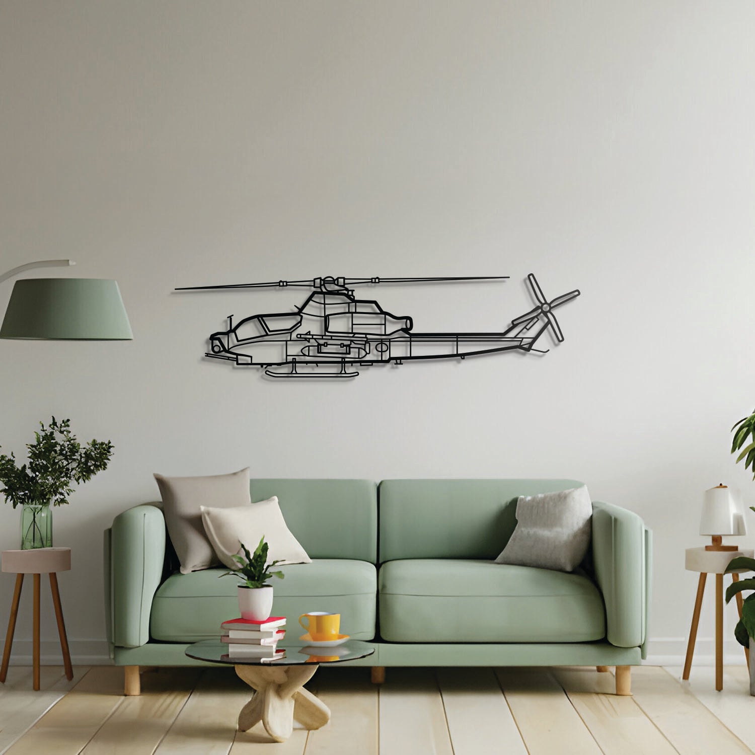 AH-1Z Viper Metal Aircraft Wall Art - NCP0024