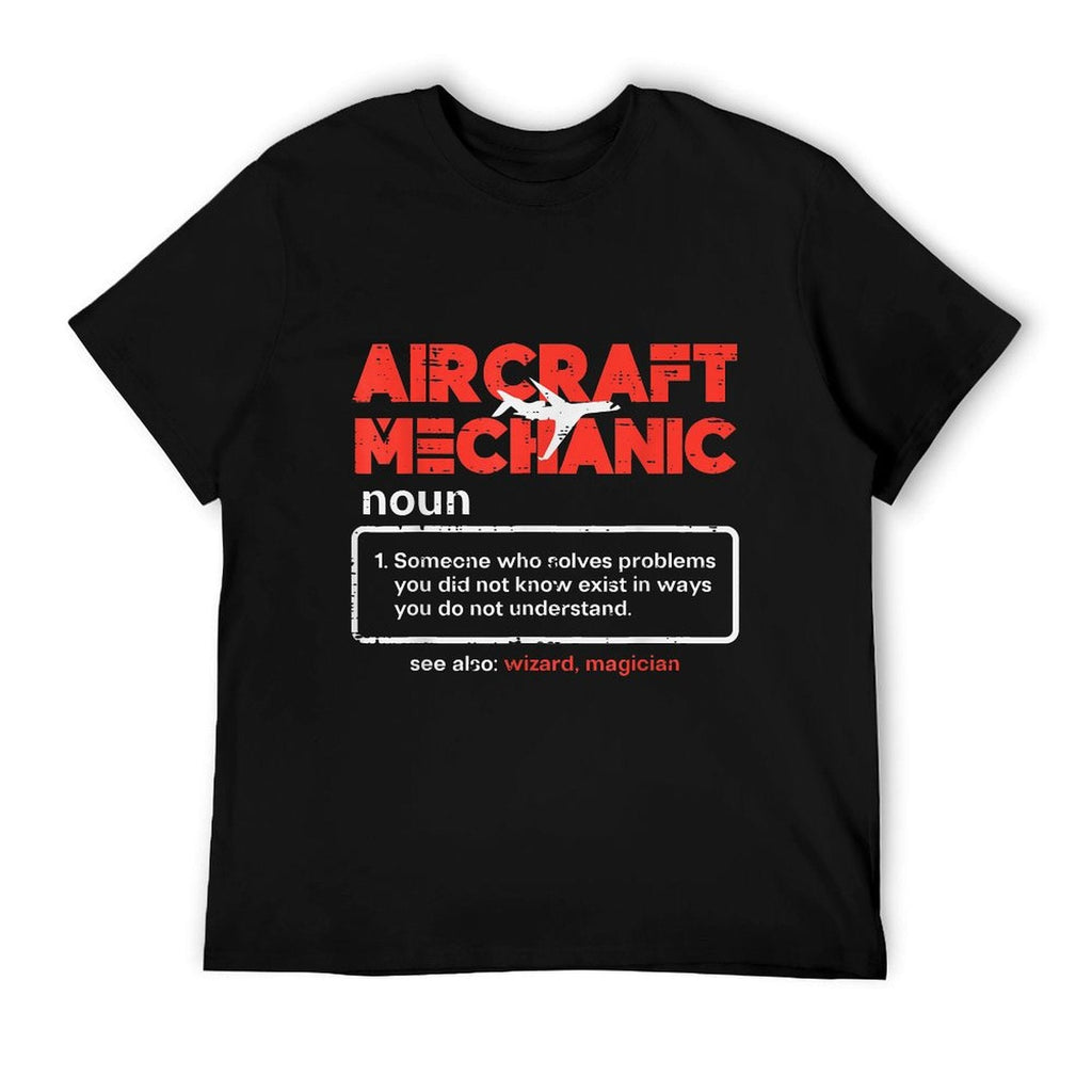 Aircraft Mechanic Definition Airplane Technician Men Women T-Shirt
