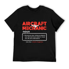 Aircraft Mechanic Definition Airplane Technician Men Women T-Shirt