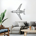 Falcon 900EX Top Metal Aircraft Wall Art - NCP0379