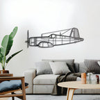 F4U-1A Corsair Metal Aircraft Wall Art - NCP0276